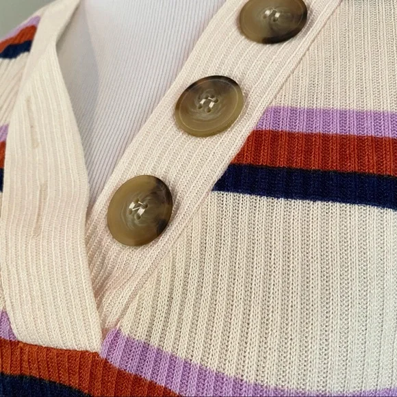 NWT Blu Pepper Day to Day V-neck Ribbed Sweater - Picture 7 of 13